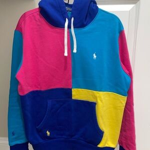 Polo Ralph Lauren Colorblock Hoodie with Logo